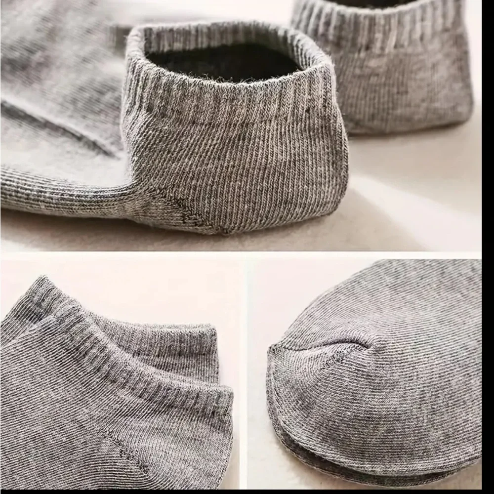 SALE! 40Pack NEW Men's Light Grey Ankle Socks (One Size / Unisex)